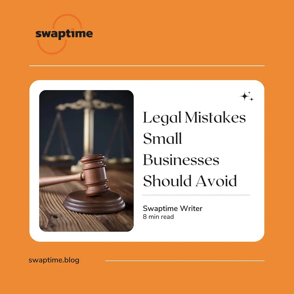 An image depicting legal mistakes small businesses should avoid