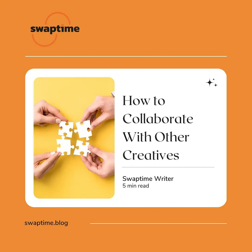 An image depicting How to Collaborate with Other Creatives