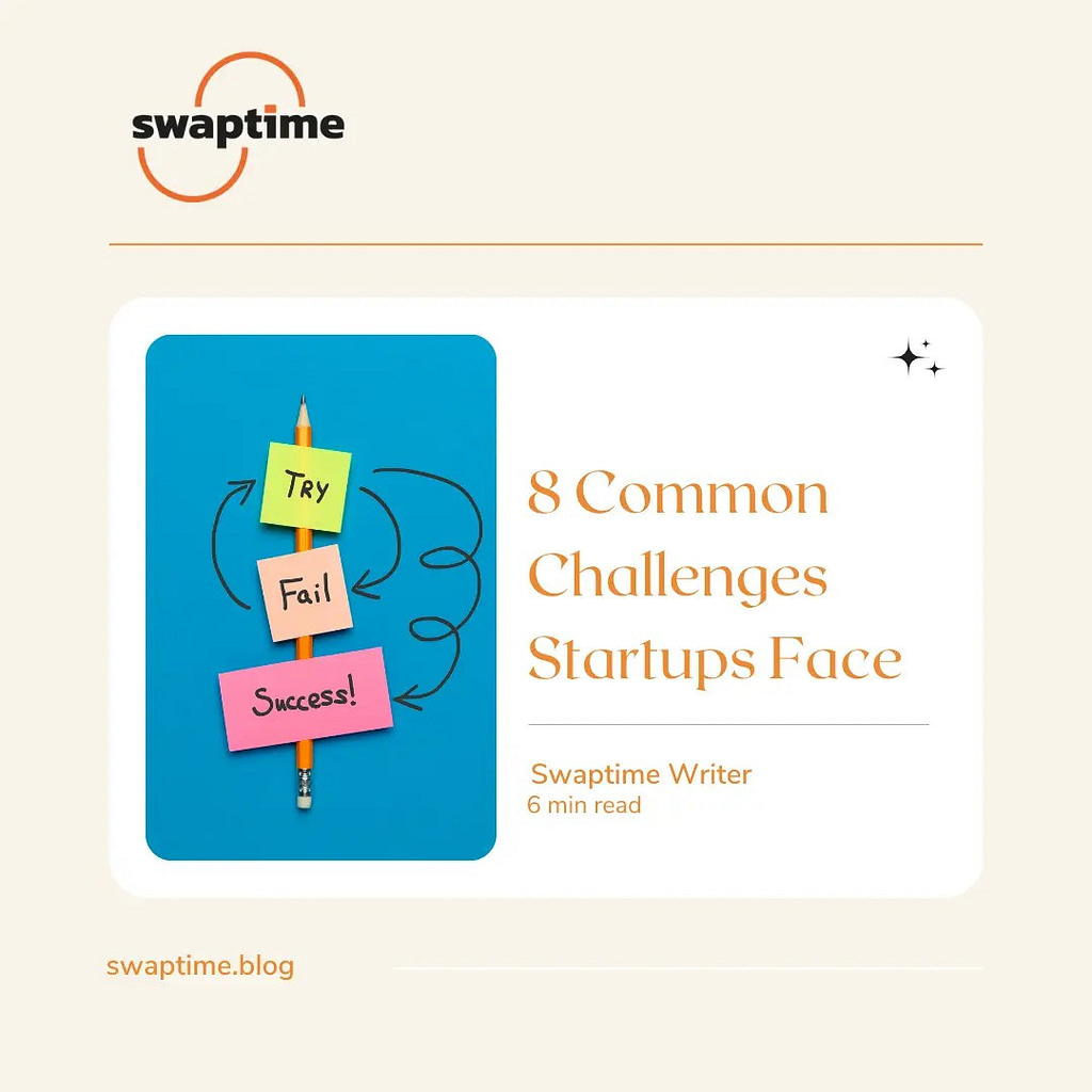 An image depicting 8 Common Challenges Startups Face